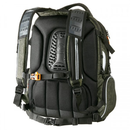 CAMPUS Wizzard hátizsák 33L Olive Melange - olajzöld, narancs cipp