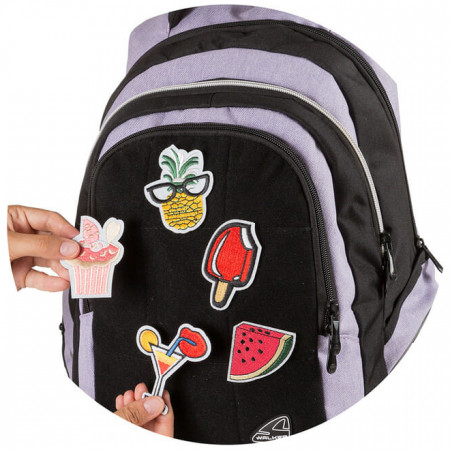 FAME Shift II hátizsák lila matricás